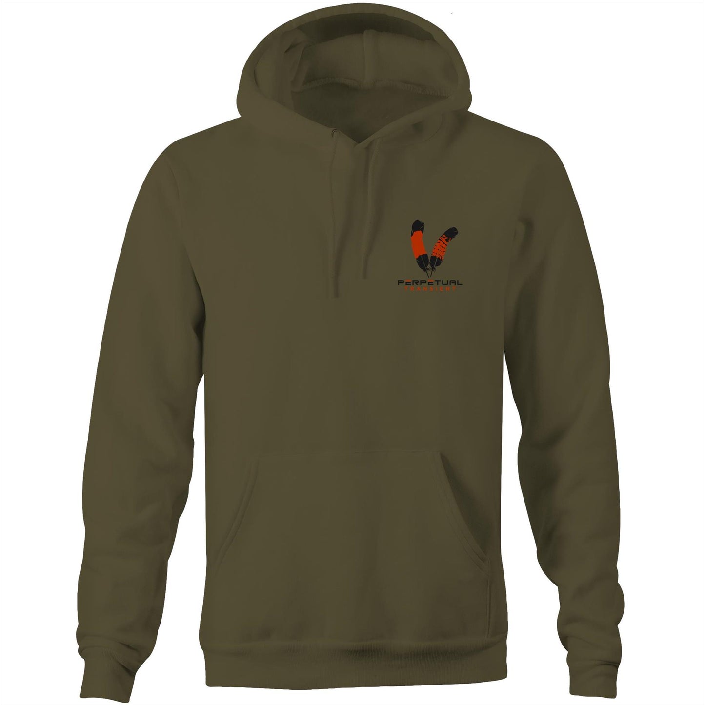 Pocket Hoodie Sweatshirt - logo front and rear