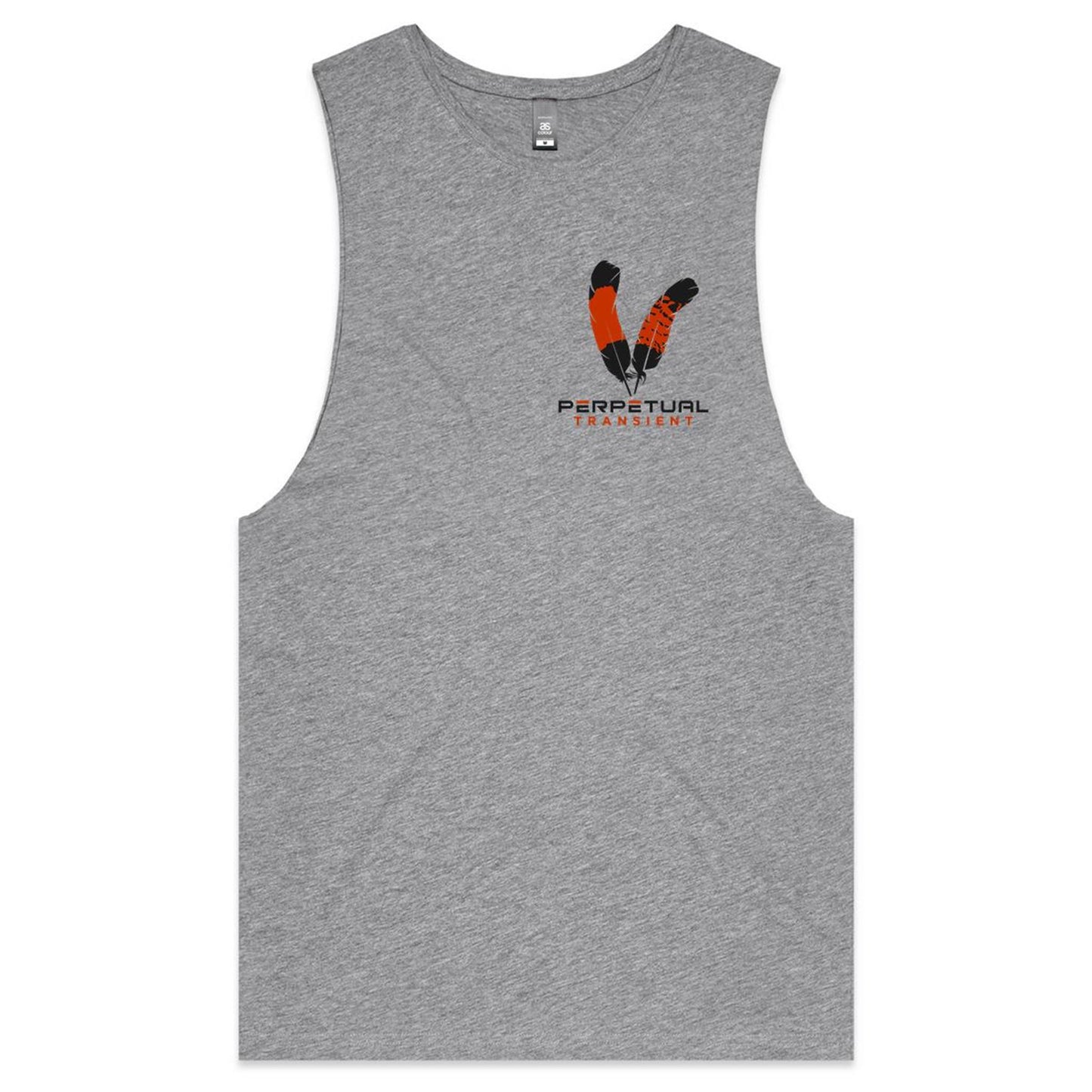 Mens Tank Top Tee - logo on front