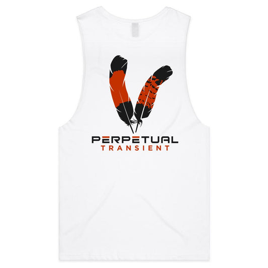 Mens Tank Top Tee - large logo rear