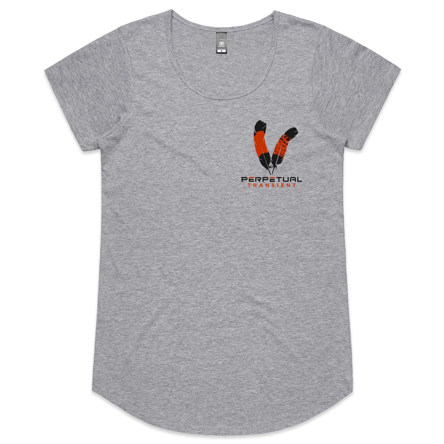 Womens Scoop Neck T-Shirt - logo on front