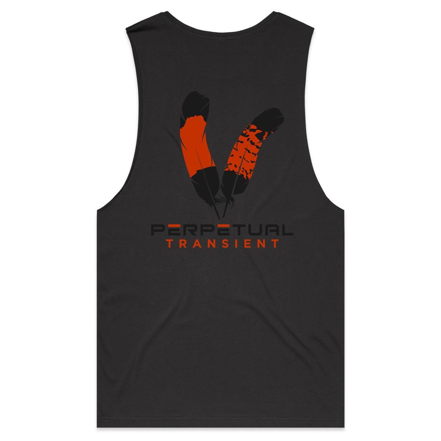 Mens Tank Top Tee - large logo rear