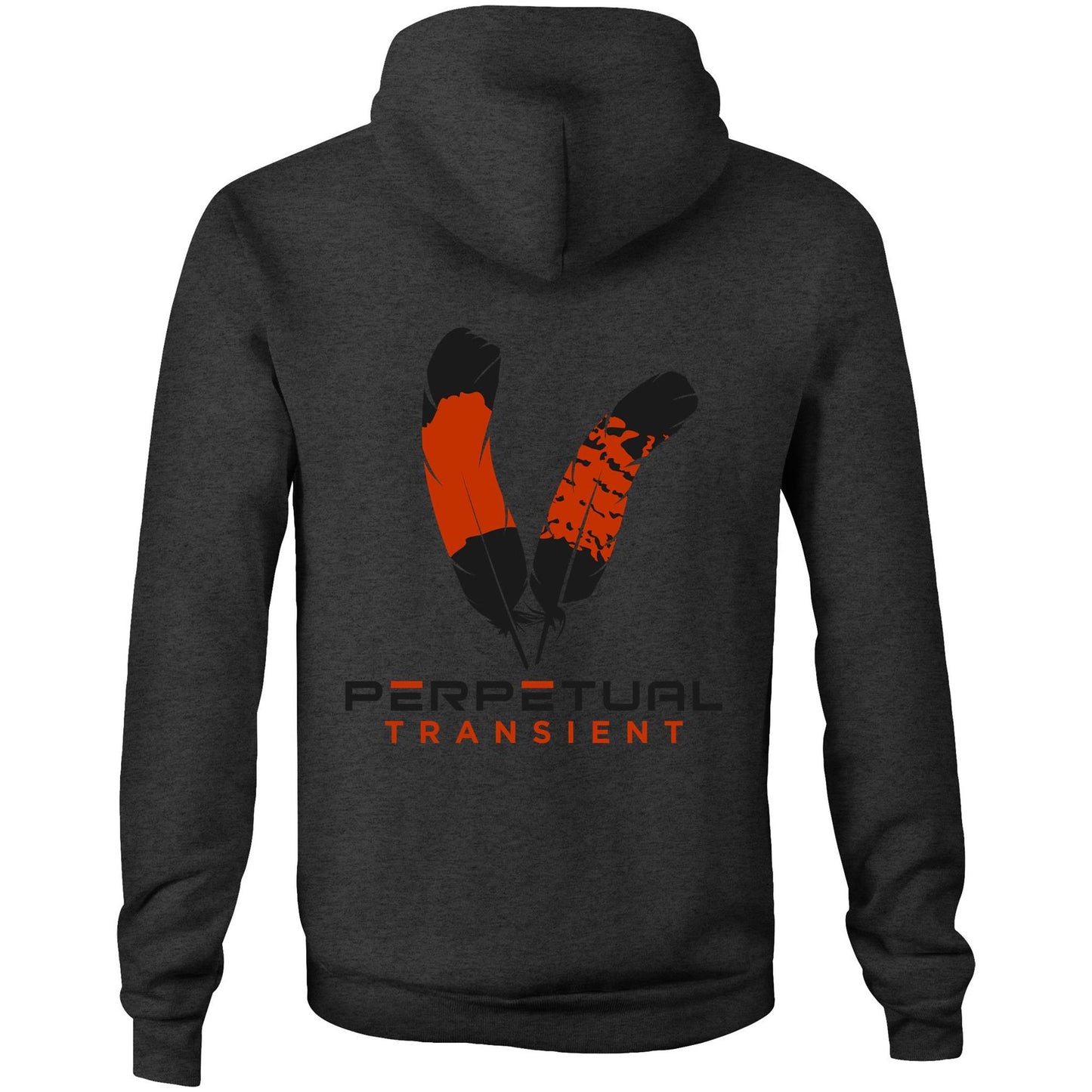 Pocket Hoodie Sweatshirt - logo front and rear