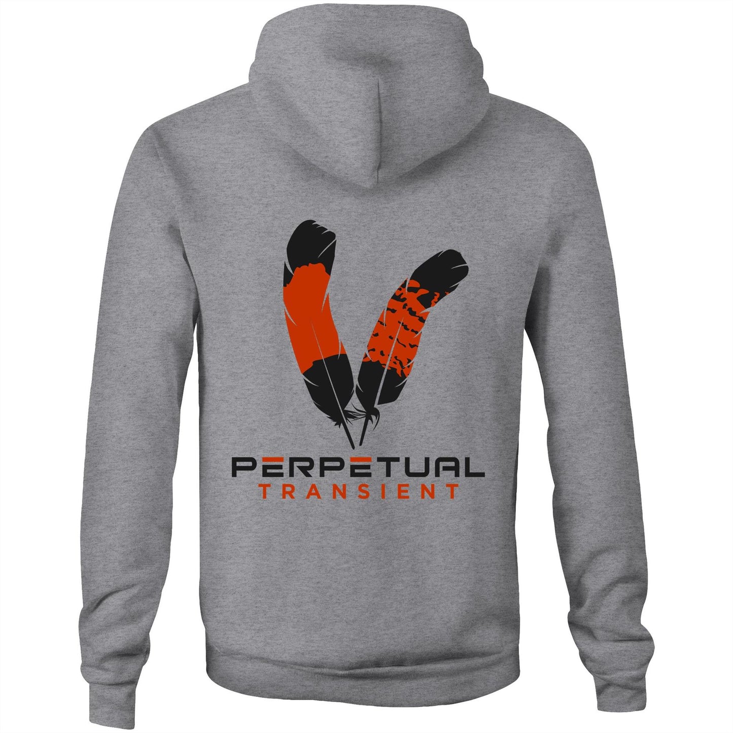 Pocket Hoodie Sweatshirt - logo front and rear