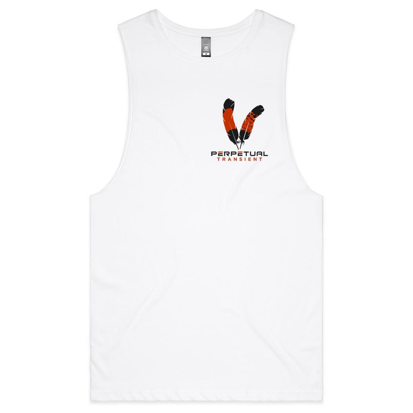 Mens Tank Top Tee - logo on front