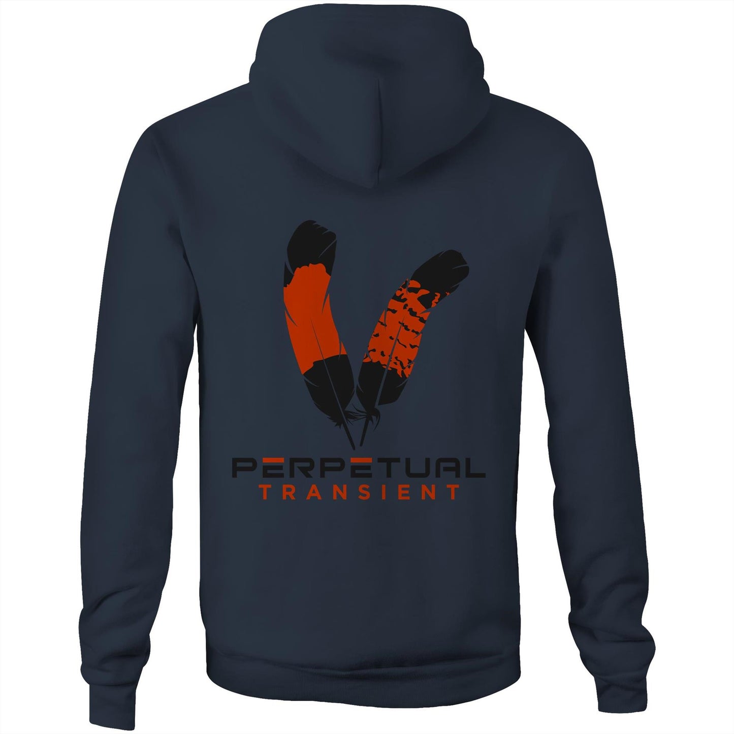 Pocket Hoodie Sweatshirt - logo front and rear