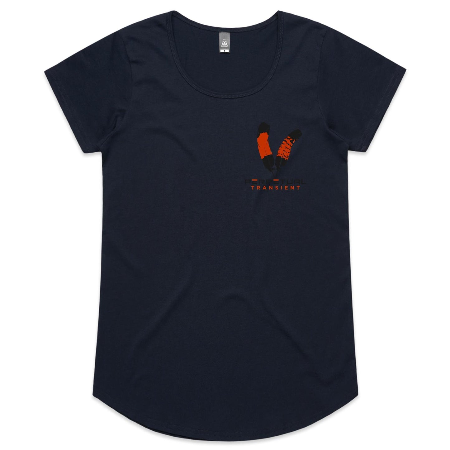 Womens Scoop Neck T-Shirt - logo on front